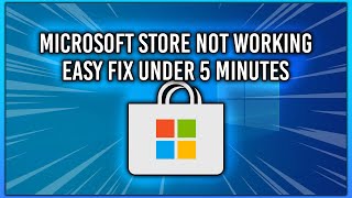 BEST METHOD to FIX the Microsoft Store if its NOT WORKING Windows 10 11 Tutorial [upl. by Winwaloe268]