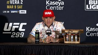 Dustin Poirier PostFight Press Conference  UFC 299 [upl. by Jorgenson672]