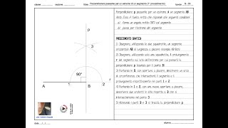 classe1 S 03 PERPENDICOLARE PER UN ESTREMO procedimento1 [upl. by Rysler]