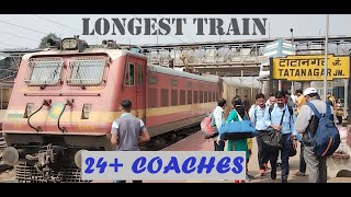 Kurla Express arriving Tatanagar Junction  Longest train  Lokmanya Tilak T LTT  Shalimar SHM [upl. by Arten]