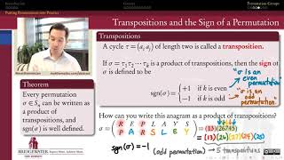 3015G Transpositions and the Alternating Group [upl. by Akienom347]