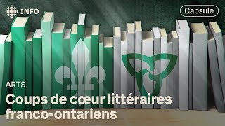 Des livres francoontariens qui font craquer des auteurs et un libraire [upl. by Yrolam]