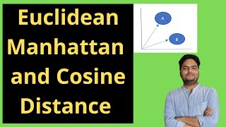 Euclidean Manhattan and Cosine Distance  Euclidean distance vs Cosine similarity [upl. by Victory]