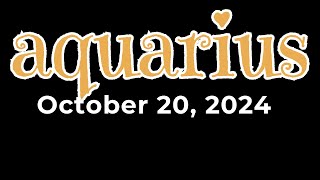 DAILY GABAY ♒️AQUARIUS🔮October 20 2024🌈 [upl. by Lyred]