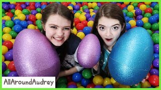 Ball Pit Surprise Easter Egg Hunt AllAroundAudrey [upl. by Elizabet78]