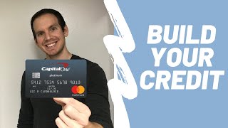 Capital One Platinum Credit Card Review  BEST Credit Card For Building Credit [upl. by Annaitat]