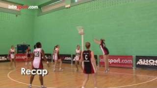 Netball Game Advanced Catching Skills [upl. by Clayson]