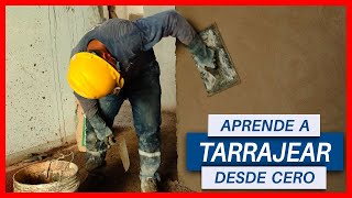 ¿CÓMO TARRAJEAR UN MURO  PASO A PASO  APRENDE EN 5 MINUTOS [upl. by Tenej611]