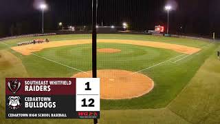 BASEBALL Cedartown Bulldogs vs Southeast Whitfield Raiders Game 2 [upl. by Rahel]