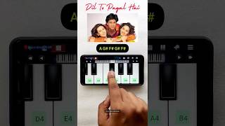 Dil To Pagal Hai  Walkband Piano Tutorial [upl. by Sada]