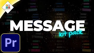 Adobe Premiere Pro  Message Pack kit  Template amp Tutorial [upl. by Esom780]