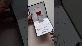 DIY PopUp LOVE CARD for Valentine in Minutes [upl. by Thant266]