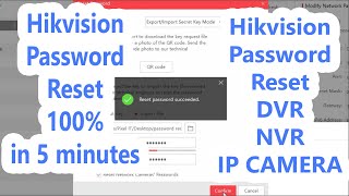 How to Reset Hikvision DVR Password  How to Reset DVR Password How to Reset Hikvision NVR Password [upl. by Lletnahs]