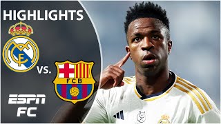 🏆 Vinicius Jr MASTERCLASS 🏆 Real Madrid vs Barcelona  Spanish Supercopa Highlights  ESPN FC [upl. by Nairrad]