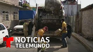 Recolectores de basura en México se vuelven virales  Noticias Telemundo [upl. by Hanyaz]