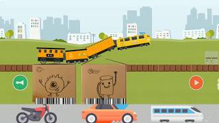 Labo Brick Train 9  New Track with 2 Yellow Train  Android Gameplay [upl. by Reivilo807]