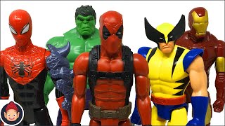 Titan Hero Series SpiderMan Hulk Iron Man Deadpool amp Wolverine Unboxed [upl. by Bahr]