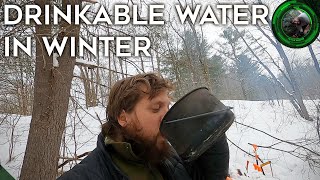 How to Get Drinking Water in the Frozen Winter Backcountry [upl. by Garnes]