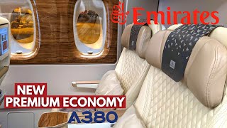 EMIRATES Brand New AIRBUS A380 Premium Economy  Paris  Dubai  Flight Review [upl. by Einittirb]