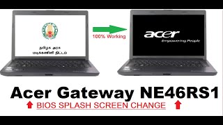 How To Remove Government Laptop LogoAcerGateway NE46rs1 [upl. by Bethezel]