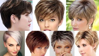 50 stylish short pixie bob haircuts with in 40 to 60 middle age professional women [upl. by Bord]