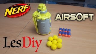 GRENADE T238 V2 NERF AIRSOFT  lesdiycom  test et présentation en français fr [upl. by Annaiv]