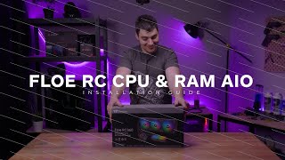 How to install the Thermaltake Floe RC All In One CPU and RAM Cooler  Installation Guide [upl. by Rellim]