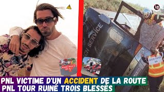 PNL VICTIME DUN ACCIDENT LE BUS TOUR SE RENVERSE SUR LAUTOROUTE A11 FAISANT TROIS BLESSÉS [upl. by Sivle713]