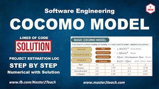 Project Estimation  COCOMO Model  Guide with LOC Numerical Example [upl. by Penelopa]