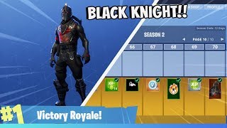 LÅSER UPP BLACK KNIGHT max level FORTNITE PÅ SVENSKA [upl. by Rekrap]