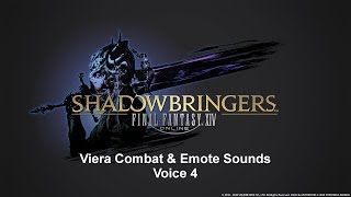 FFXIV Viera Voice 4 Combat amp Emotes [upl. by Mail]