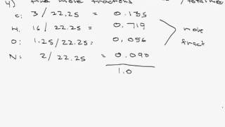 Mass and Mole Fractions Conversions [upl. by Teyugn]