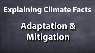 Explaining Climate Facts  33  Adaptation amp Mitigation [upl. by Halsey]