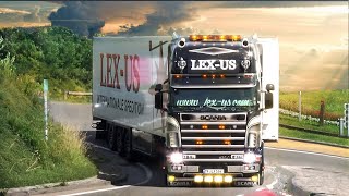 Best of Scania V8 open pipes Sound 2023 4K UHD [upl. by Aerdnaeel]