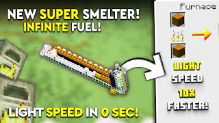 Minecraft NEW Super Smelter Tutorial  Light Speed  28000 PH [upl. by Keviv]