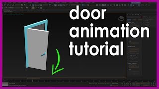 3dsMax Door Animation Tutorial Easiest Way [upl. by Nolyad]