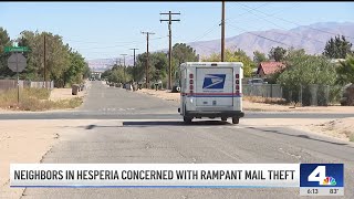 Hesperia residents concerned with increasing mail theft [upl. by Strawn]