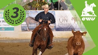 Philipp Haug Finale Working Cowhorse  EWU German Open 2017 [upl. by Zoilla]