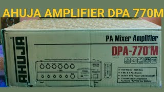 AHUJA DPA770M AMPLIFIER UNBOXING 2022 [upl. by Arved]