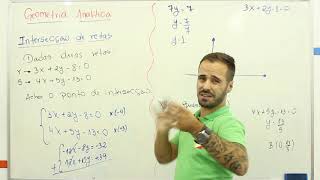 Matemática  Geometria analítica  Intersecção de Retas [upl. by Edecrem]