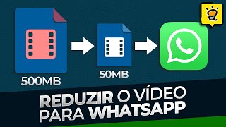 GRÁTIS Como REDUZIR o tamanho do VÍDEO para enviar no Whatsapp Web sem perder a QUALIDADE [upl. by Garber]