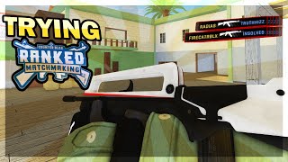 Trying RANKED MATCHMAKING in COUNTERBLOX  ft FireCatRBLX [upl. by Ttoile]