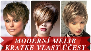 Moderní melir kratke vlasy účesy [upl. by Hashimoto]