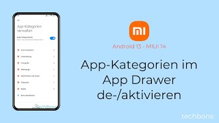 AppKategorien im App Drawer aktivieren oder deaktivieren  Xiaomi Android 13  MIUI 14 [upl. by Saffian]