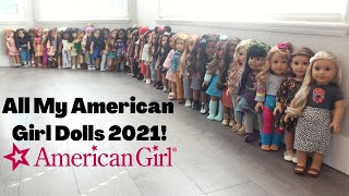 All My American Girl Dolls I UPDATED SPRING 2021 MASSIVE Collection [upl. by Bloom]