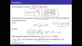 Fonctions de deux variables partie 1 Limites Continuité et différentiabilité [upl. by Nevag603]