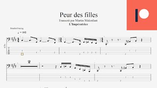 LImpératrice  Peur des filles bass tab [upl. by Engis]