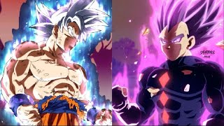 Goku vs Vegeta  All FormsHindi [upl. by Otrebogad]