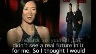 Ziyi Zhang in Rush Hour 2 interview 章子怡接受采访谈尖峰时刻2 [upl. by Cataldo267]