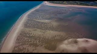 Hayling Island East Winner Sandbar Drone [upl. by Lisk312]